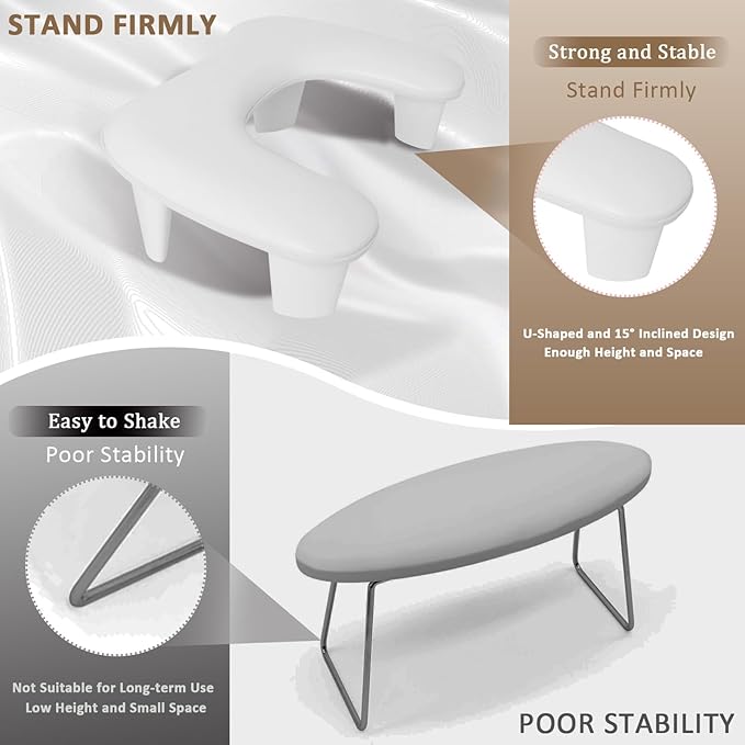 Nail arm rest for nail