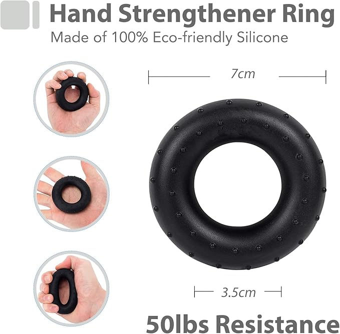 Grip Strength Trainer Kit with Finger Exerciser