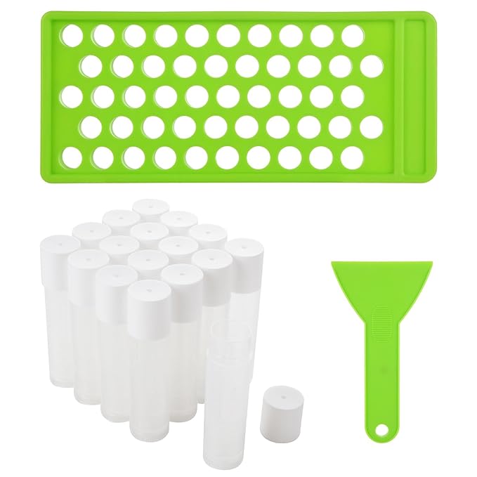 Lip Balm Tubes with Filling Tray