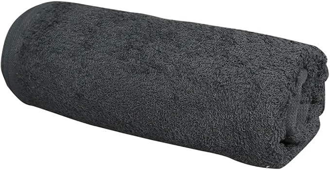 ForPro Premium Bleach Tough Salon Towels, Cool Grey, 100% Cotton, Bleach-Proof Towels, Stain Resistant, 16” W x 27” L, 12-Count