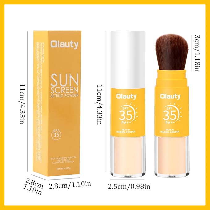 Mineral Sunscreen Setting Powder, Translucent Oil Natural Matte (#1 Translucent)