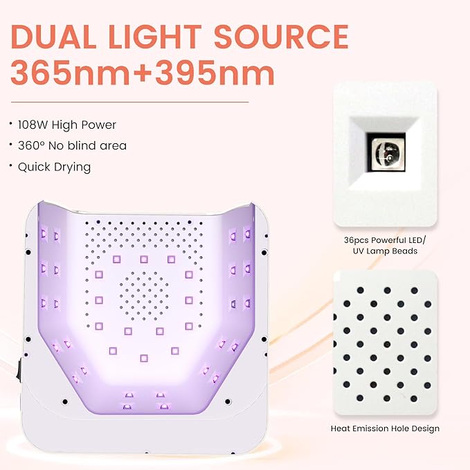 Subay UV Nail Lamp 108W,