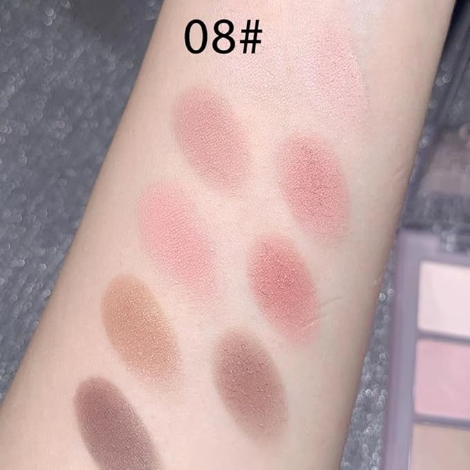 Eyeshadow Palette Makeup- 9 Colors matte nude naked Eyeshadow Palette Matte Korean Natural Eye Shadow palettes Highly Pigmented Naturing-Looking Long Lasting (08#)