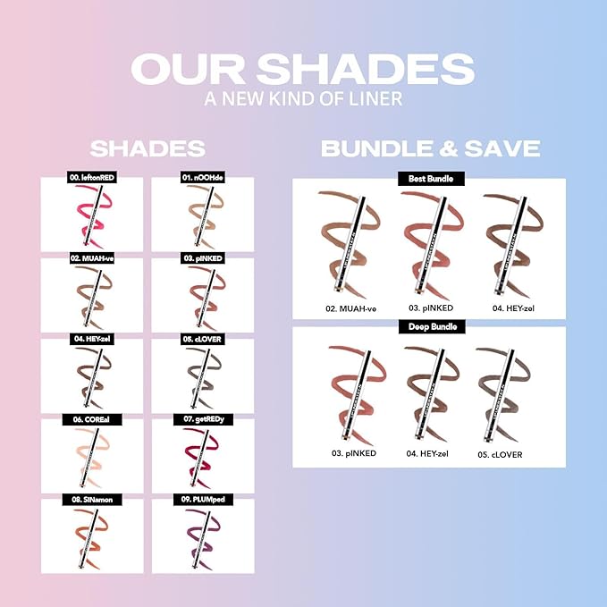 Sacheu Lip Liner Stay-N Peel Off Lip Stain — Long Lasting Matte Lip Tattoo Transfer Proof Lipstain Infused with Hyaluronic Acid & Vitamin E for All Skin Types — Vegan & Cruelty-Free, Plumped