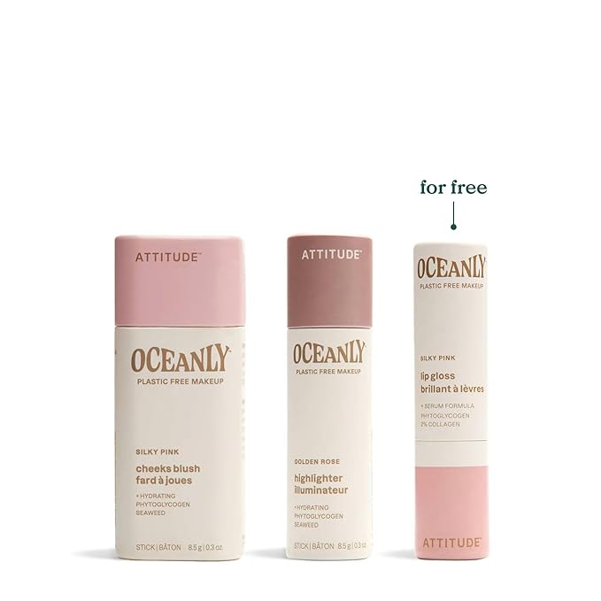 ATTITUDE Silky Pink Makeup Box Set,