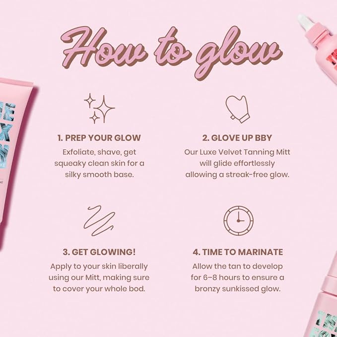 The Fox Tan Sunkissed Duo Bundle, Self-Tanning Face Serum & Body Lotion For Natural Streak-Free Tans, Vegan & Cruelty Free, 100mL + 300mL (2 Products)