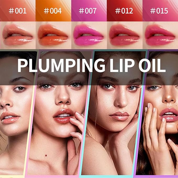 Hydrating Lip Glow Oil, Moisturizing Lip