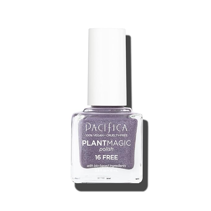 Pacifica Natural Nail Polish – Plant Magic Purple Nail Polish - Plant Based, Non-Toxic & Clinically Tested - Lasting Colors, Glossy, Chip-Resistant, Clean Beauty, Dermatologist Approved, Star Gaze