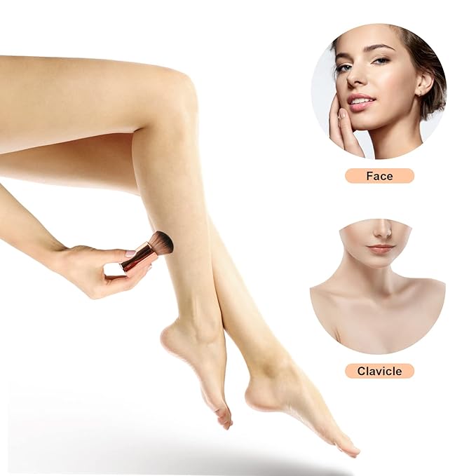 Self Tan Brush By Yoseng - Self Tanning Brush Applicator- Kabuki Brush for Body, Rose Gold Foundation Brush Makeup Brush for Fake Tan,Sunscreen Brush for Best Self Tanner for Face and Body