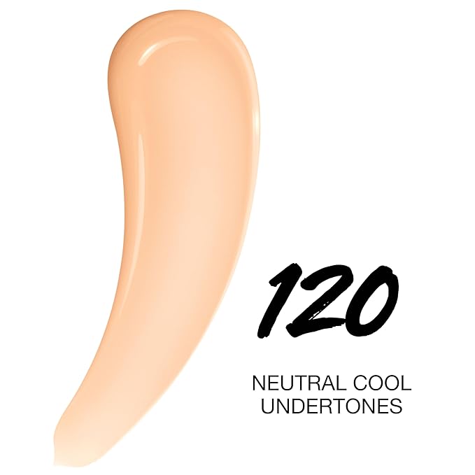 Maybelline Super Stay Lumi-Matte Foundation, Lightweight and Buildable Full Coverage Foundation Makeup For Up To 30HR Wear, 120, 1 Count