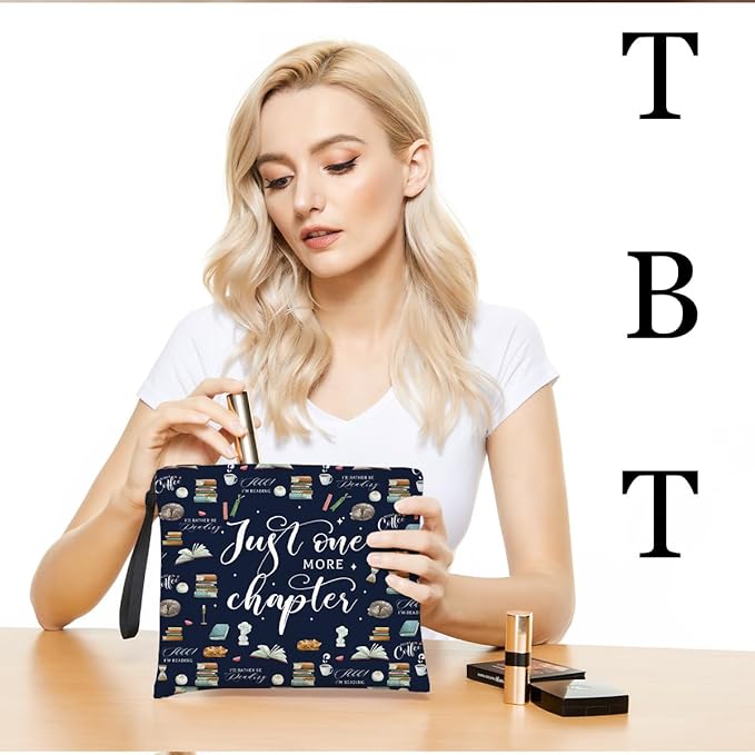 Book lovers gifts makeup bag