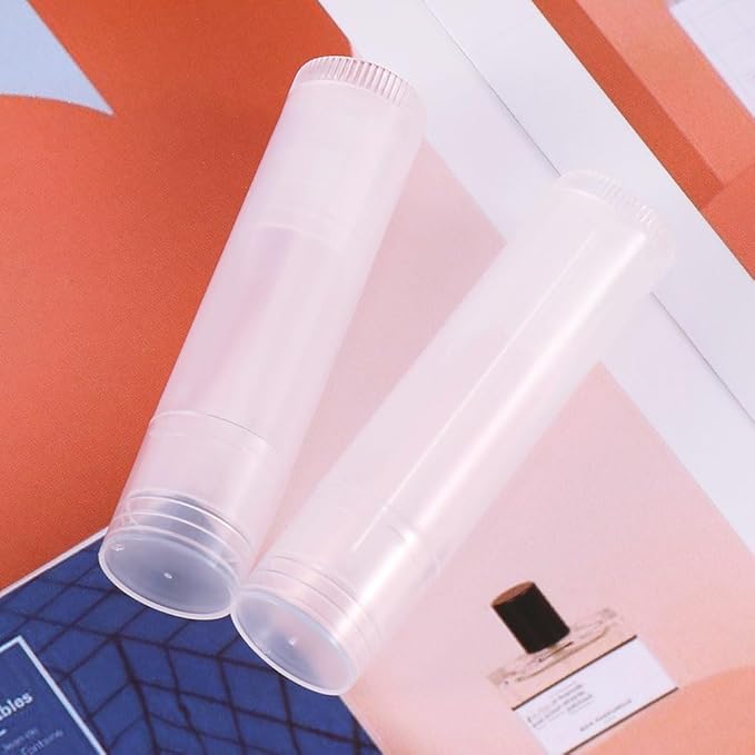 50Pcs 5ml Translucent Lipstick Cosmetic Empty