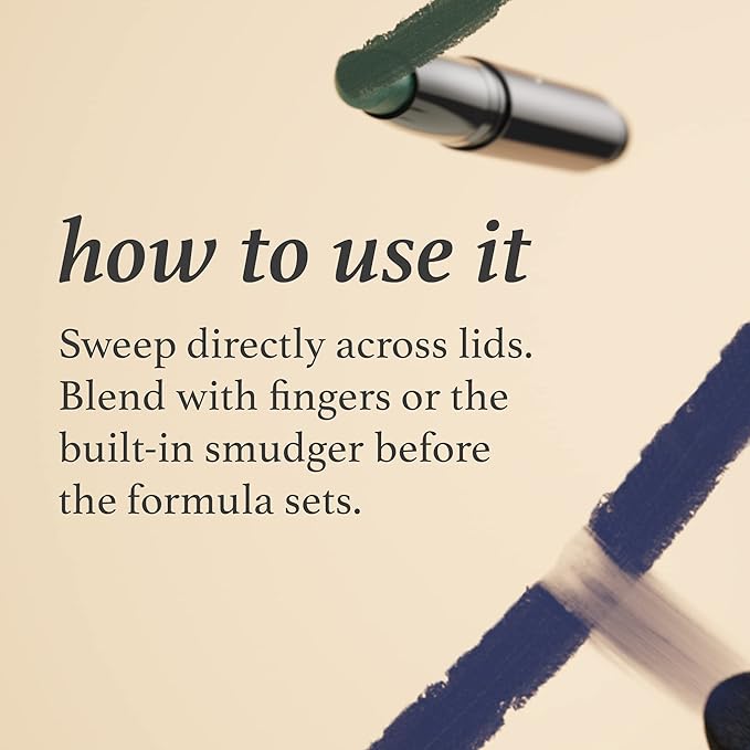 Julep Eyeshadow 101 Crème-to-Powder Waterproof Eyeshadow Stick – Desert Matte – Long-Lasting, Crease-Proof, Light Beige Matte Cream Eyeshadow with Built-in Smudger