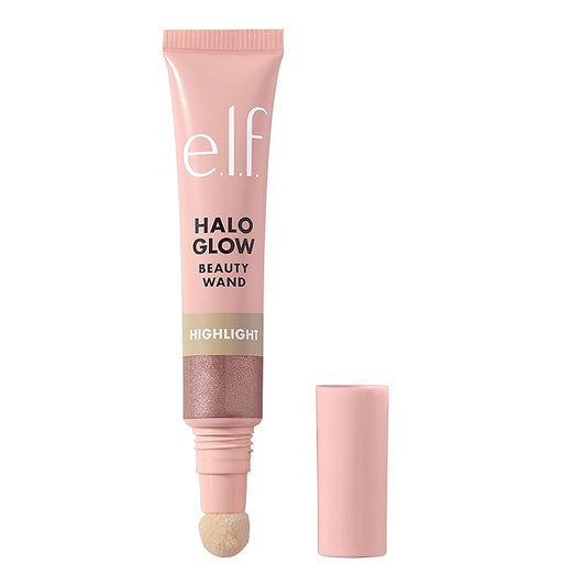 e.l.f. Halo Glow Highlight Beauty Wand, Liquid Highlighter Rose Quartz