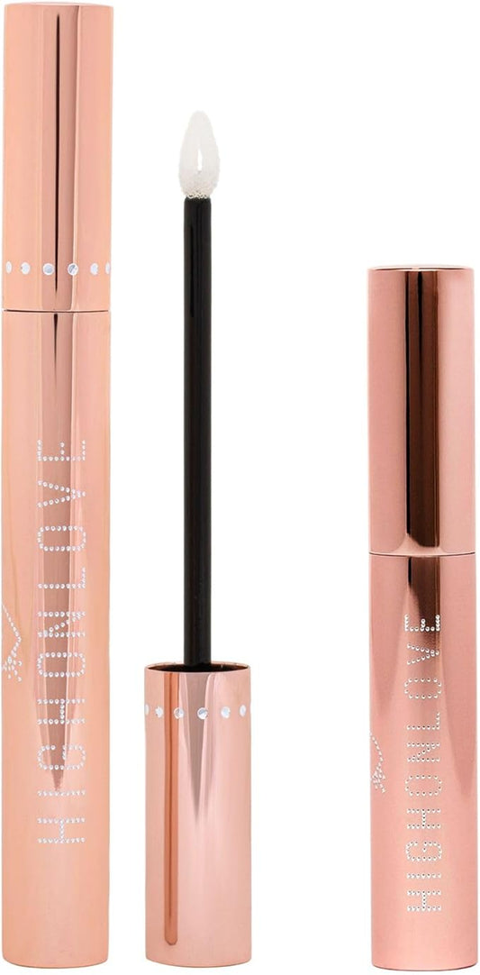 HIGHONLOVE Gloss & Go Gift Set - Clear Plumping Lip Gloss in 7 ml & 3.5 ml Sizes - Gifts for Wife, Girlfriend, Sister or Best Friend - Women's Beauty Bundle (Vegan, Cruelty Free)