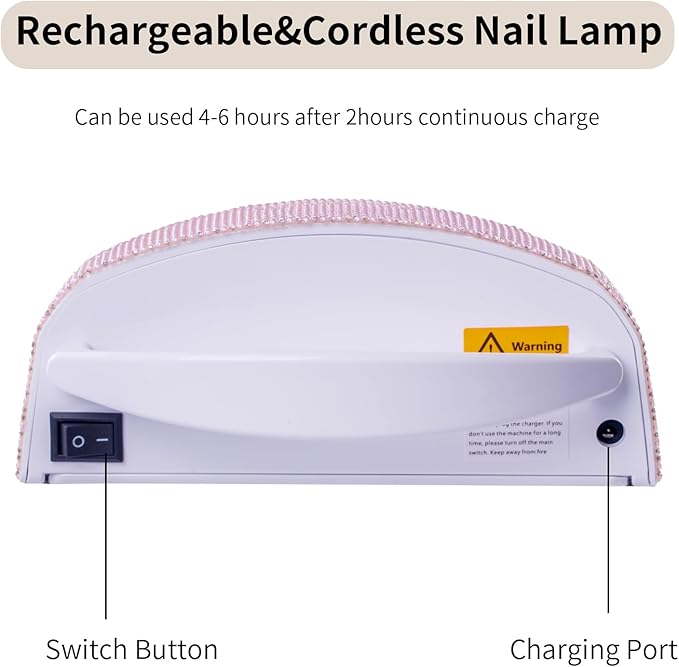 48w cordless uv led nail