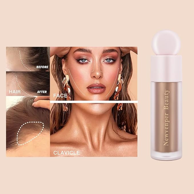 Liquid Contour,Liquid Highlighter, Liquid Blush with Face Brush