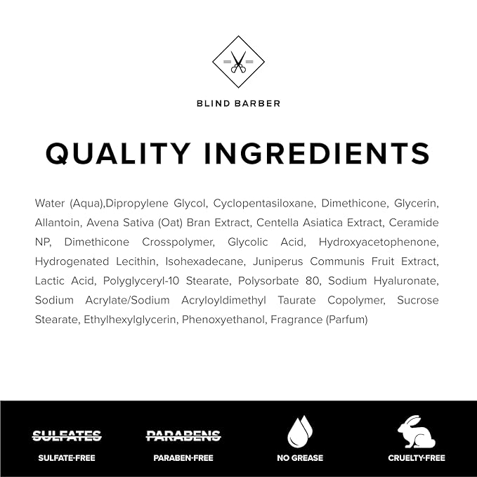 Blind Barber elixBoost Hydrating Balm - Daily Face Moisturizer for Men - Mens Anti-Aging Moisturizer with Juniper Berry Extract - Hydrates & Protects Skin Barrier (3.2oz / 100ml)