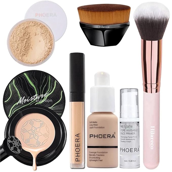 Mushroom Head Air Cushion CC Cream Natural Foundation,PHOERA Ivory CC)