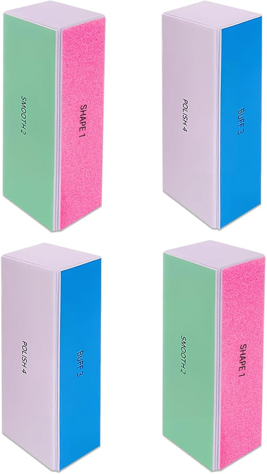 4 pcs nail buffer block