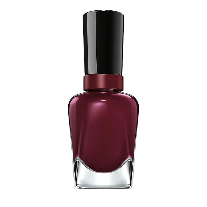 Sally Hansen Miracle Gel, Wine Stock, Long Lasting, Gel-Like Formula, No UV Lamp Needed, Opaque, Shiny Red Nail Polish