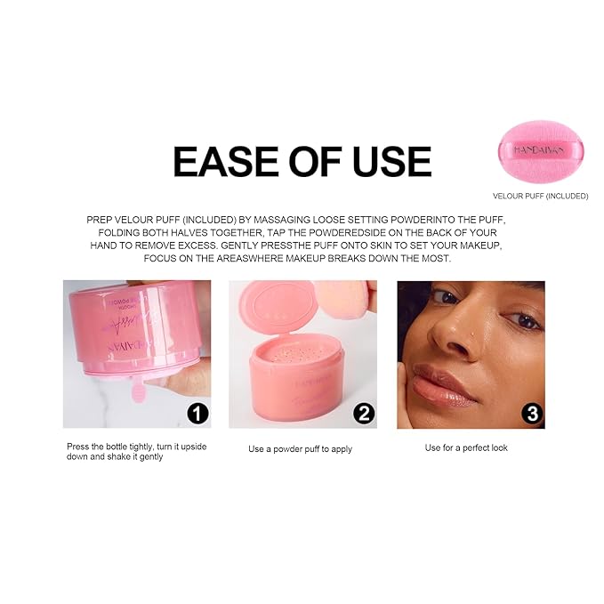 Loose Face Powder Setting Powder Makeup 0. （V04）With Powder Puff 67oz