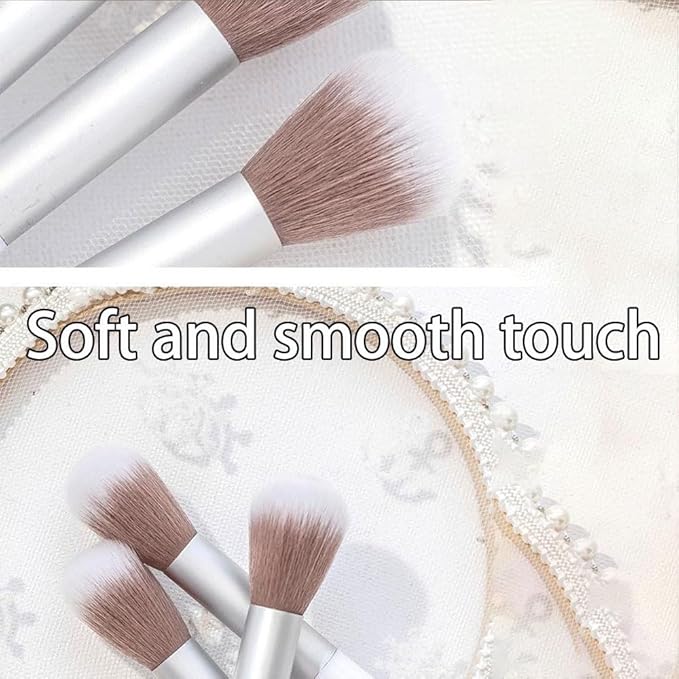 4 Pcs Cheek Makeup Brush, 2 Pcs Lip Perfecting