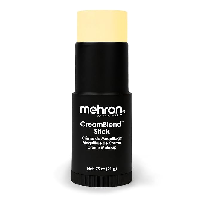 Mehron Makeup CreamBlend Stick | Face Paint, Body (Pastel Yellow) 75 oz