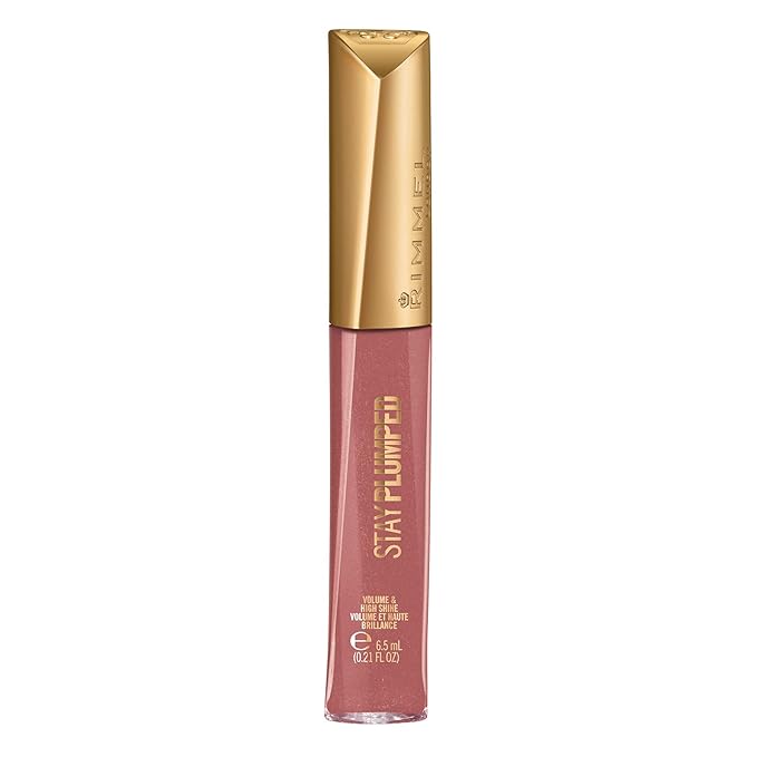 Rimmel Stay Plumped Lip Gloss, 210 1999, Pack of 2
