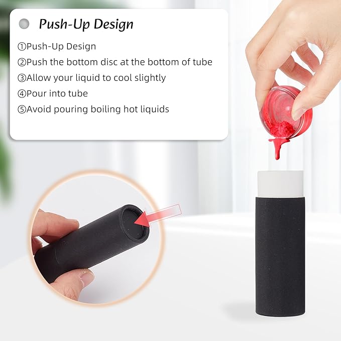 NICENEEDED 10 Pcs Kraft Paper Lipstick