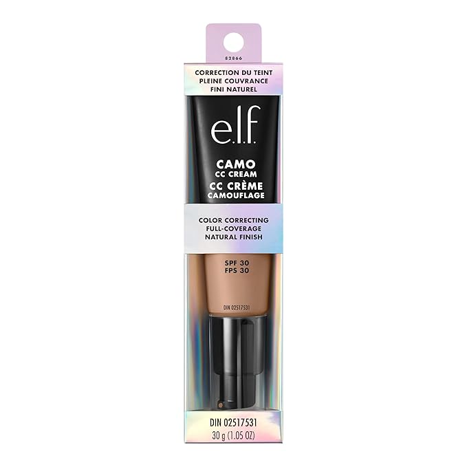 e.l.f. Camo CC Cream, SPF 30 Color-Correcting Medium-To-Full 370 N