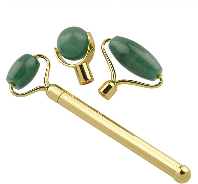 mookaitedecor Jade Roller Green Aventurine 3 Anti-Aging