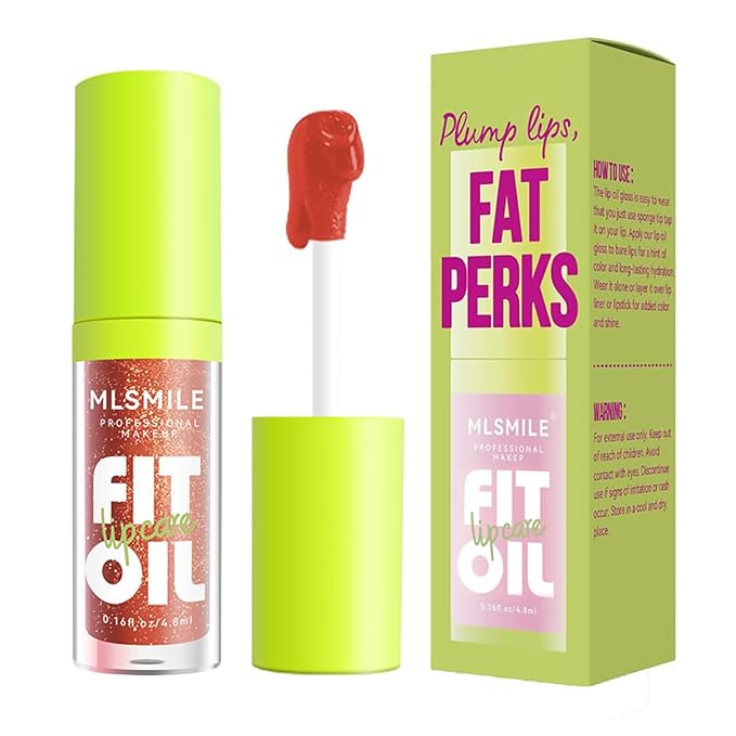 8 Colors Lip Oil Lip Glaze, Hydrating Lip
