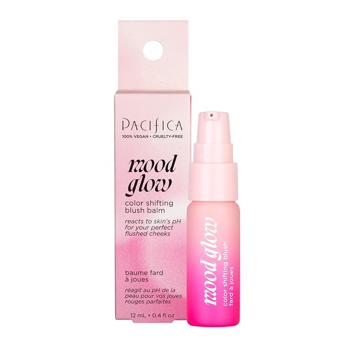 Pacifica Liquid Spray Blush Mood Glow PH Color Shifting Blush Balm Face Makeup, Color Shifting, Reacts to Skin pH, Hydrating Cheek Tint, Vegan, 0.4 fl oz (1 Count)