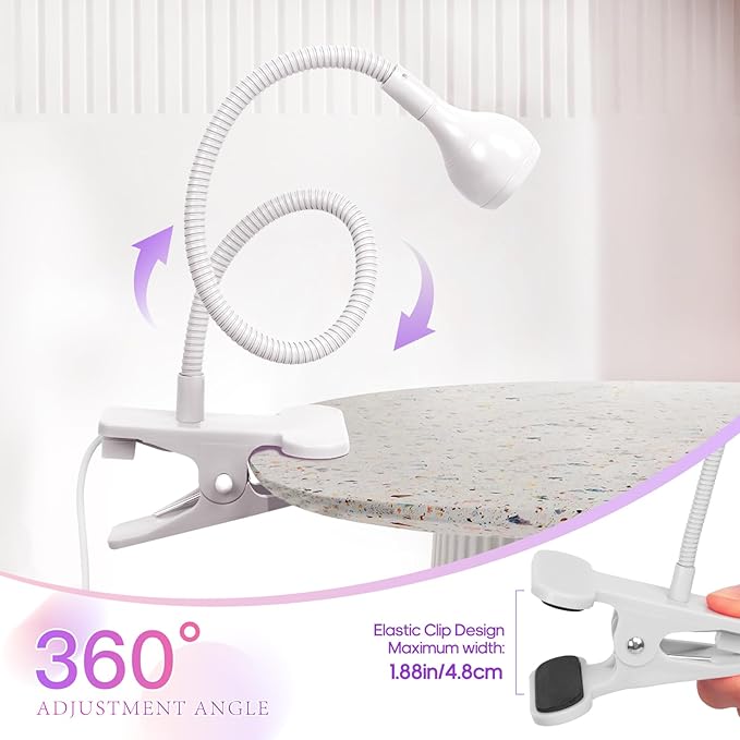 UV Nail Lamp, White, Metal,