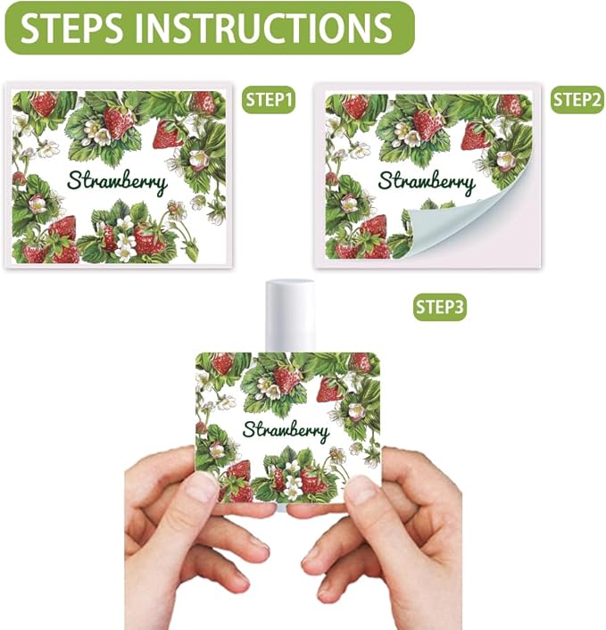 OLYCRAFT 100Pcs Self-Adhesive Lip Balm Tag