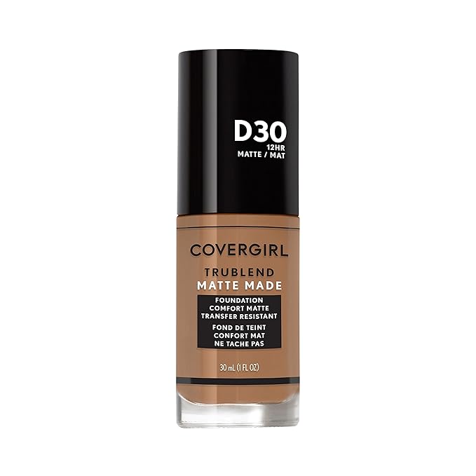 COVERGIRL TruBlend Matte Made Liquid Foundation, Bronze, 1.01 of 1)