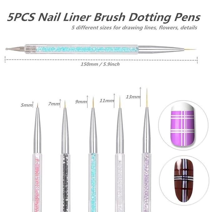 5PCS Dual Tipped Nail Art