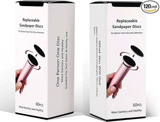 120pcs foot file sandpaper discs