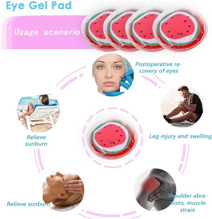 Reusable eye gel pad, eye