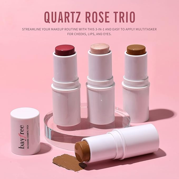 KIMUSE Multi Stick Trio Face Makeup, Cream Blush All Skin