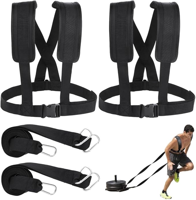 2 Pack Sled Harness for Exercise Physical Football