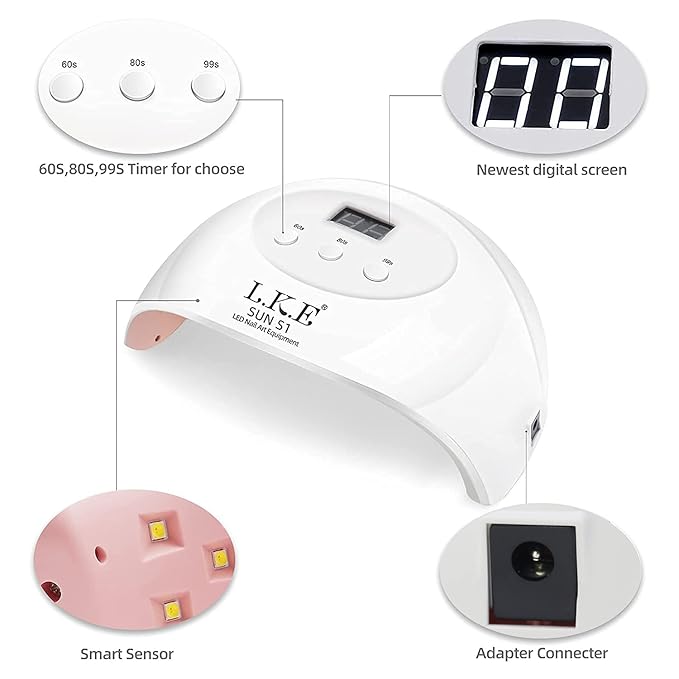 LKE UV LED Nail Lamp,