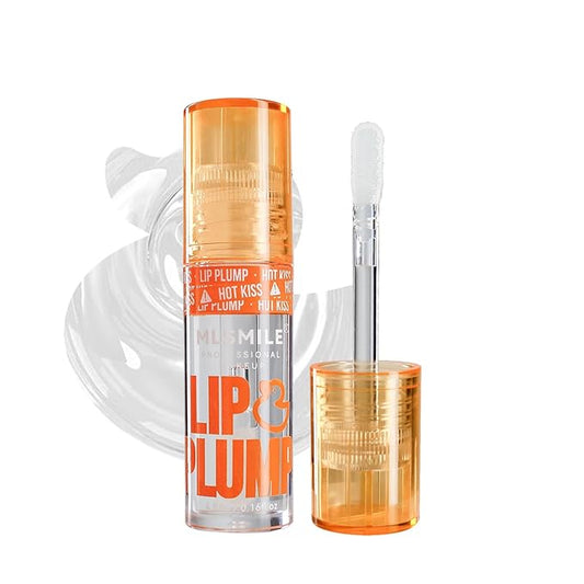 Duck Lip Plumper Glow - Hydrating Fat Lip Oil Plumper Gloss & Glitter Shine Make Lips Fuller (01)