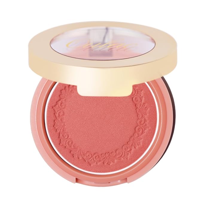 Oulac Blush Face Coral Matte | Pigmented Powdery 4.8g