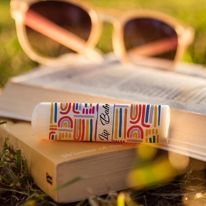 OLYCRAFT 100Pcs Self-Adhesive Lip Balm Tag