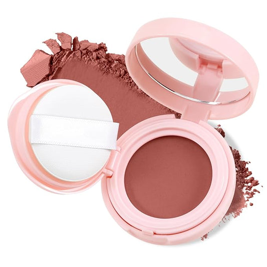 AFGHOZ Pink Cream Blush Powder, Matte Blush Shadow Mature Skin