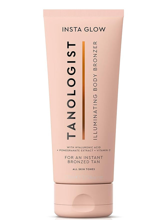 Tanologist Instaglow Illuminating Bronzer for Body - Instant Self Tanner - Last 24 hours - Hyalyronic Acid & Vitamin C - Natural & Vegan - 5.75 fl. oz