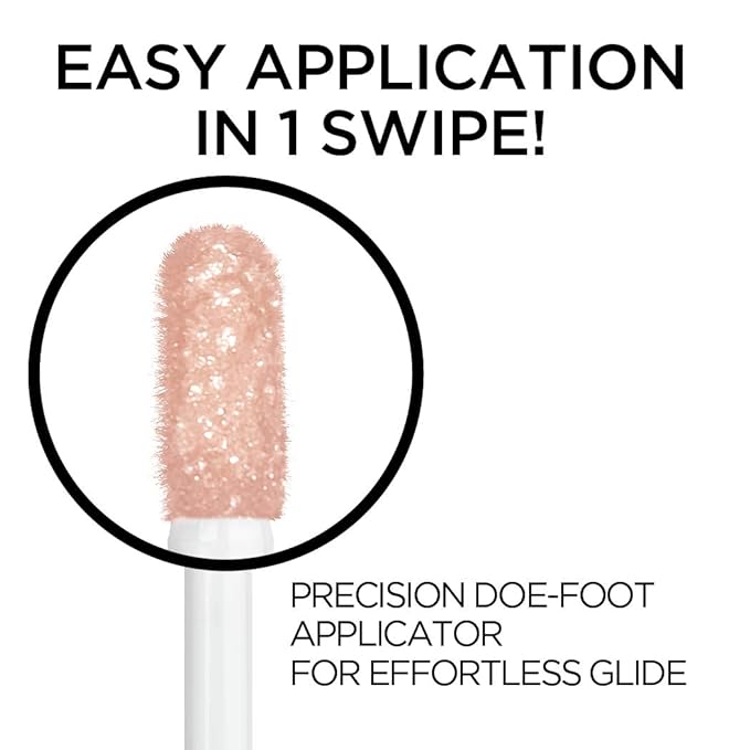 L'Oreal Paris Brilliant Eyes Shimmer Liquid Eye Shadow, Longwearing Lasting Shimmer, Crease Resistant, Flake-Proof, Precision Applicator, Quick Dry, Non-Greasy, Radiant Ruby, 0.1 oz.