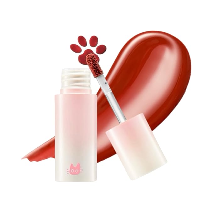 Chewy Lip Glaze, High Shine Lip Gloss, Korean Beauty (GZ06 Sweet Chili, 3.5 grams)